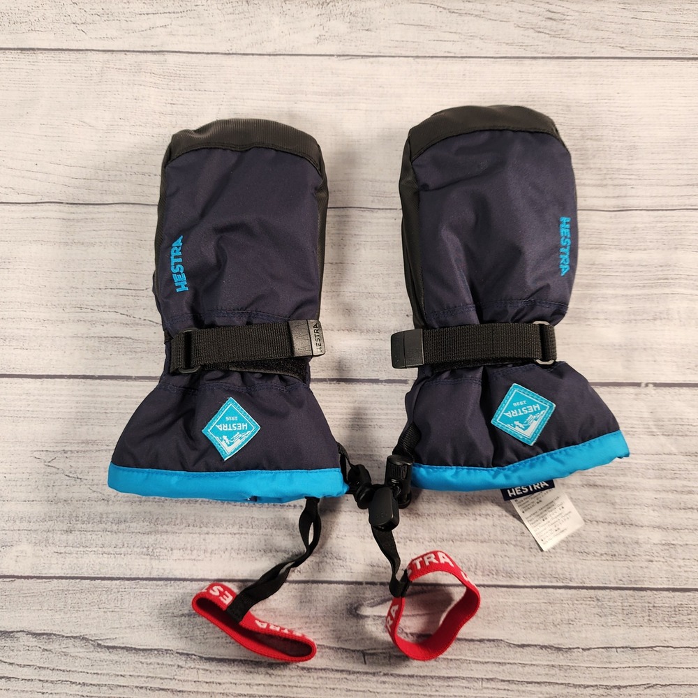 Hestra CZone Gauntlet Junior Mittens Navy Blue Size 6 (age 10-11) Waterproof